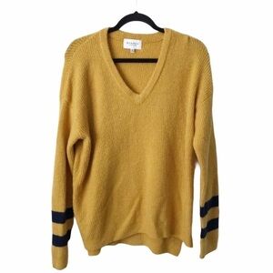Sparkz Copenhagen Yellow Gold Renny V Neck Pullover Sweater